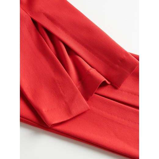 Reserved - Eleganckie spodnie z wiskozą - Czerwony Reserved 2XL Reserved