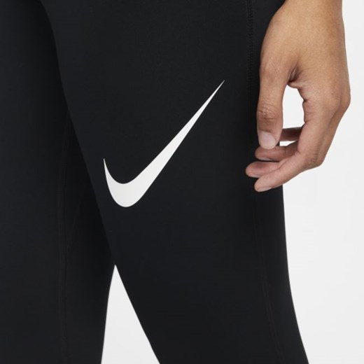 Damskie legginsy treningowe ze średnim stanem i grafiką Nike Pro Dri-FIT - Czerń Nike M Nike poland