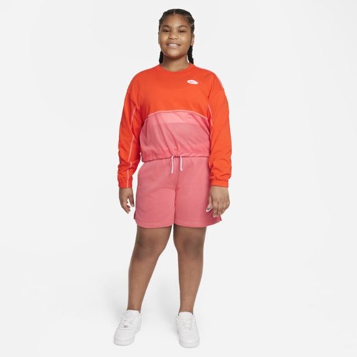 Bluza dla dużych dzieci (dziewcząt) Nike Sportswear Icon Clash (szerszy rozmiar) Nike M+ Nike poland