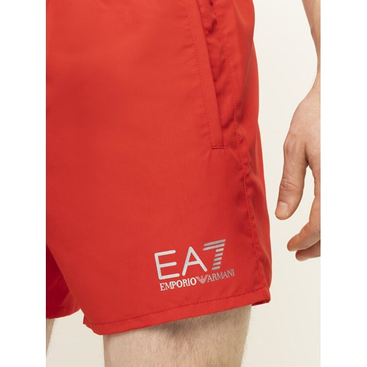 EA7 Emporio Armani Szorty kąpielowe 902000 CC721 00074 Czerwony Regular Fit 52 MODIVO