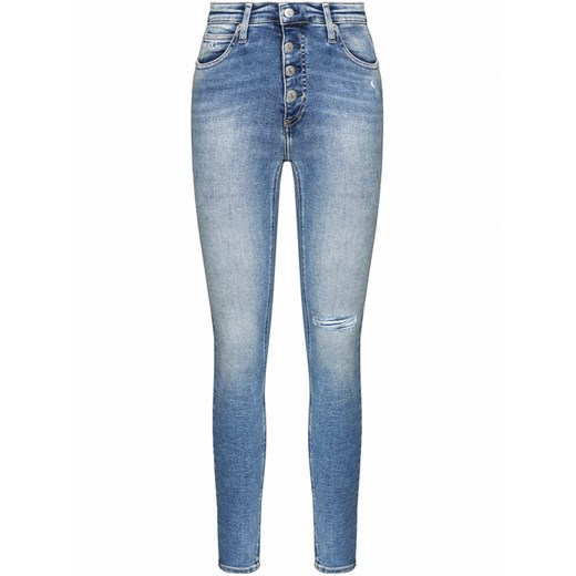 Calvin Klein Jeans Jeansy J20J215884 Niebieski Super Skinny Fit 31 promocyjna cena MODIVO
