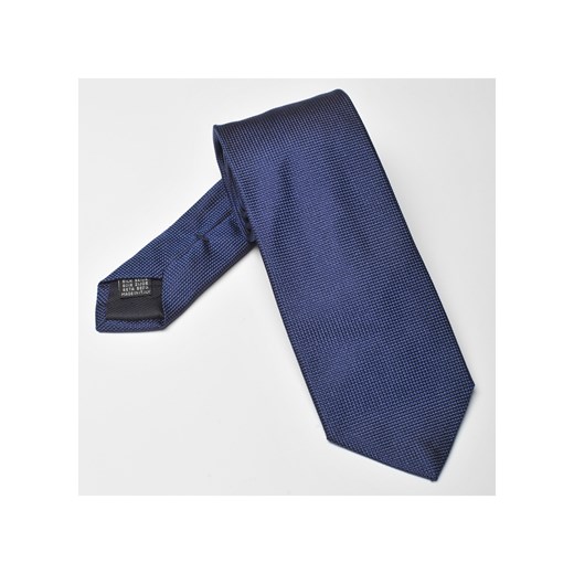 Elegancki granatowy krawat jedwabny Van Thorn eleganckipan-com-pl niebieski delikatne