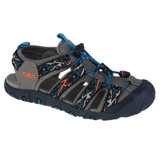 Sandały CMP Sahiph Hiking Sandal Jr 30Q9524-46UE czarne niebieskie szare ze sklepu ButyModne.pl w kategorii Sandały dziecięce - zdjęcie 136899604