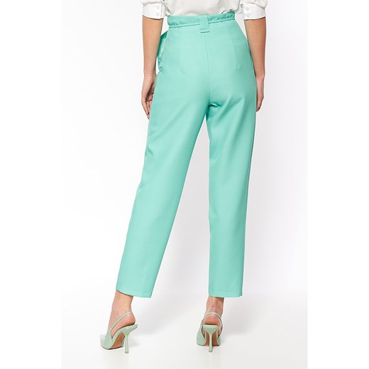 Zielone spodnie damskie Nife 