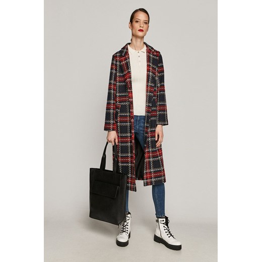 Płaszcz damski w kratę Medicine S,M,L okazja wearmedicine