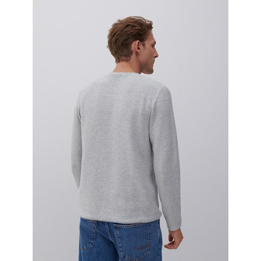 Reserved - Bawełniany sweter basic - Jasny szary Reserved M Reserved