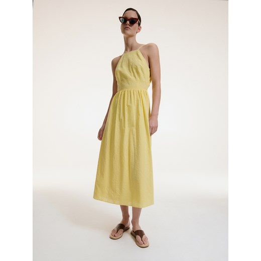 Reserved - Sukienka z odkrytymi plecami - Żółty Reserved 38 Reserved