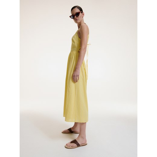 Reserved - Sukienka z odkrytymi plecami - Żółty Reserved 36 Reserved