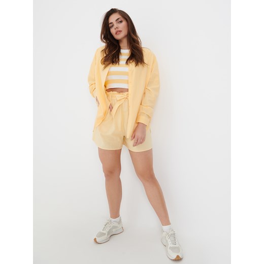 Sinsay - Koszula oversize - Beżowy Sinsay S Sinsay