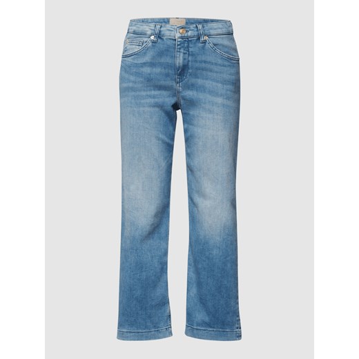 Kuloty jeansowe o kroju straight leg z detalami z logo Mac 48 Peek&Cloppenburg 