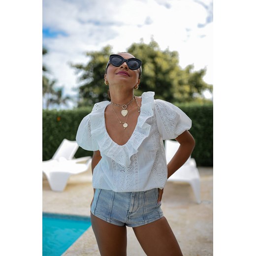 Bluzka Terina White Laurella M LAURELLA