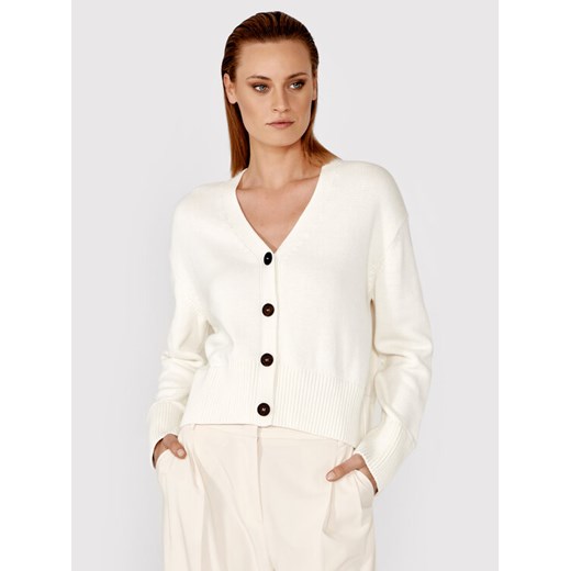 Simple Kardigan SWD005 Beżowy Regular Fit Simple L MODIVO