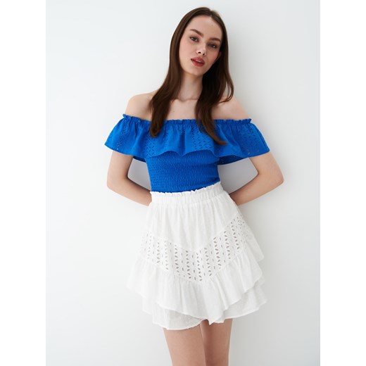 Mohito - Bawełniana spódnica mini - Biały Mohito 32 Mohito