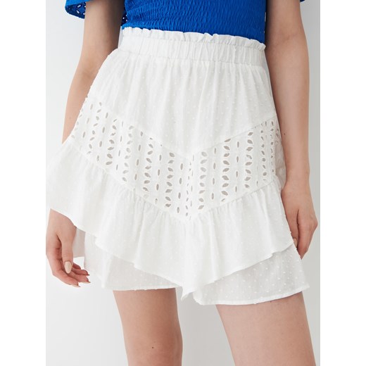 Mohito - Bawełniana spódnica mini - Biały Mohito 32 Mohito