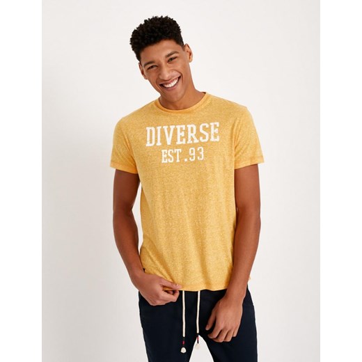 Koszulka MERCED IV Żółty Melanż S Diverse S promocyjna cena Diverse Outlet