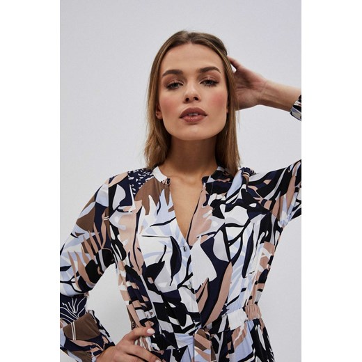 Wzorzysta sukienka z wiskozy XXL Moodo.pl