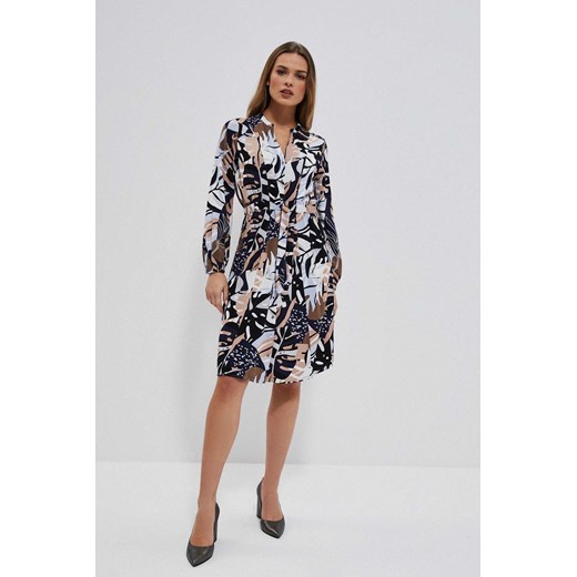Wzorzysta sukienka z wiskozy XL Moodo.pl