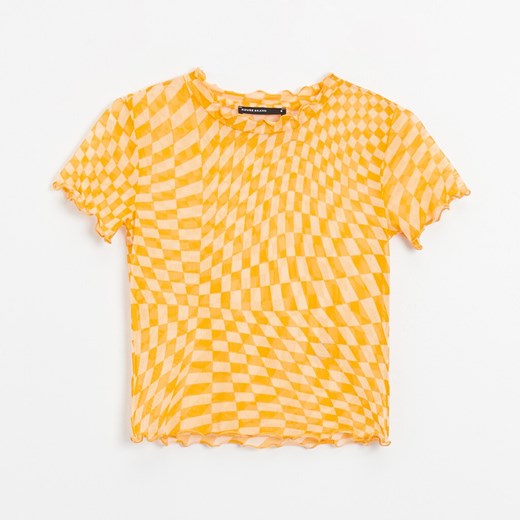 Crop top we wzory - Pomarańczowy House XL House