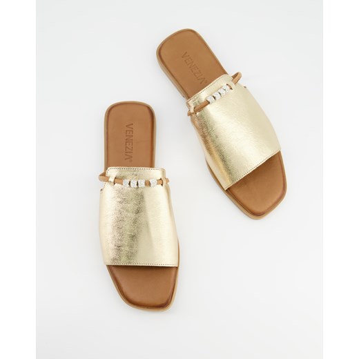 VENEZIA Złote klapki - 00032092 GOLD Venezia 39 Venezia