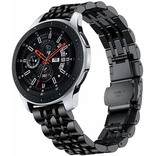 4wrist Ocelový tah pro Samsung Galaxy Watch - Černý 22 mm 4wrist Mall promocja