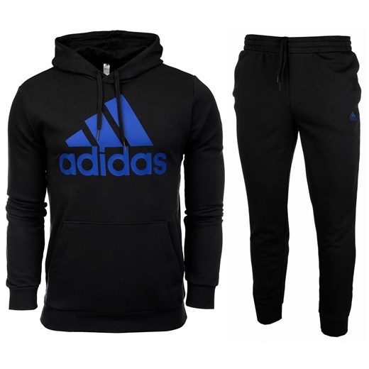 ADIDAS MĘSKI DRES KOMPLETNY ESS BIG LOGO HD BLACK HE1835 - Rozmiar: 3XL (204) XL (192) okazja messimo