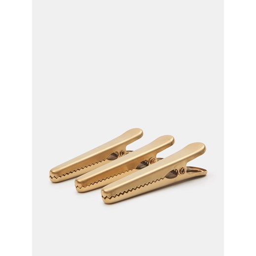 Sinsay - Klipsy do żywności 3 pack - Złoty Sinsay Jeden rozmiar Sinsay