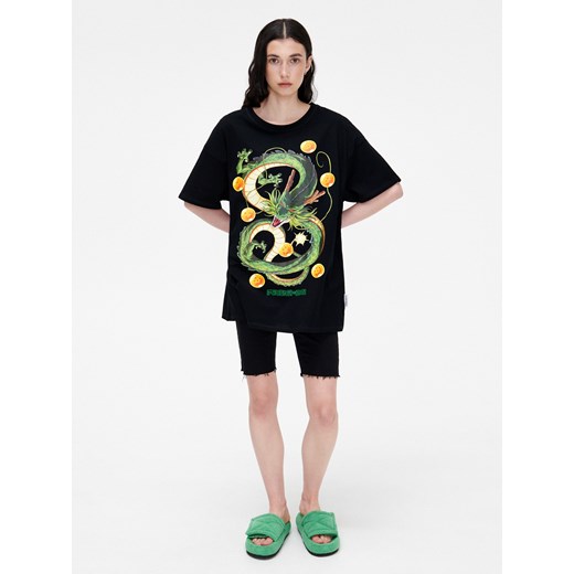 Cropp - T-shirt z nadrukiem Dragon Ball - Czarny Cropp M Cropp