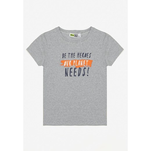 Szara Koszulka Rhenanassa ze sklepu Born2be Odzież w kategorii T-shirty chłopięce - zdjęcie 137235380
