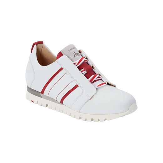 Skórzane sneakersy w kolorze biało-czerwonym Lloyd 40,5 Limango Polska okazyjna cena