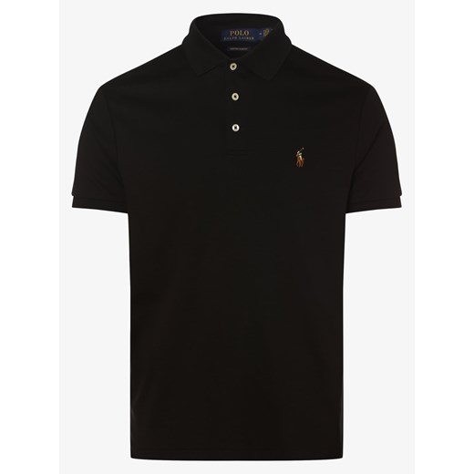 Polo Ralph Lauren - Męska koszulka polo – Custom Slim Fit, czarny Polo Ralph Lauren M vangraaf