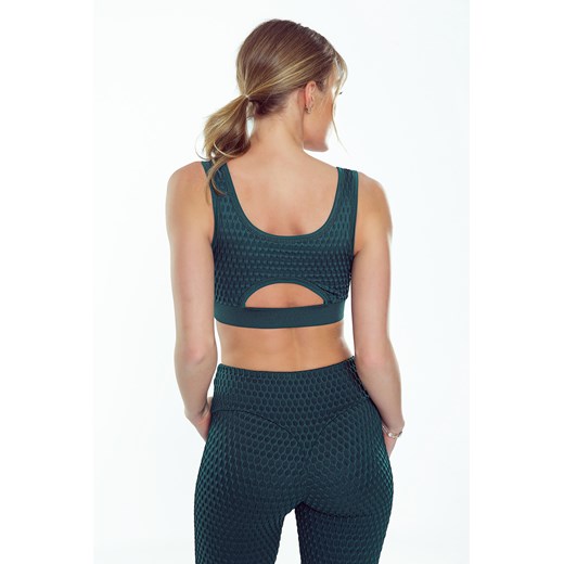 Stanik sportowy SPORTS BRA IMPULSE : Kolor - Ciemny zielony, Rozmiar - S Rough Radical M okazja ROUGH RADICAL
