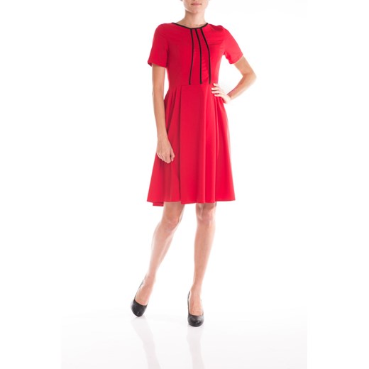 SUKIENKA "ROUVA" quiosque-pl czerwony sukienka