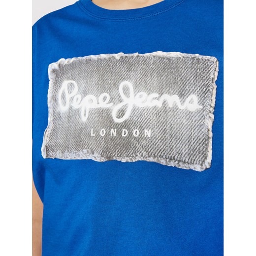 Pepe Jeans T-Shirt Jacob PB503145 Niebieski Regular Fit Pepe Jeans 4Y okazja MODIVO