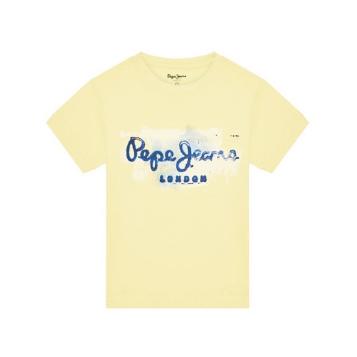 Pepe Jeans T-Shirt Golders Jk PB501338 Żółty Regular Fit Pepe Jeans 6Y MODIVO wyprzedaż
