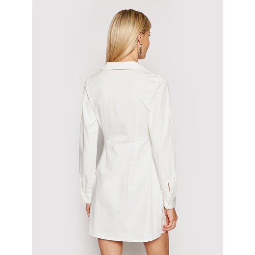 NA-KD Sukienka koszulowa 1018-006777-0001-580 Biały Slim Fit 42 okazja MODIVO