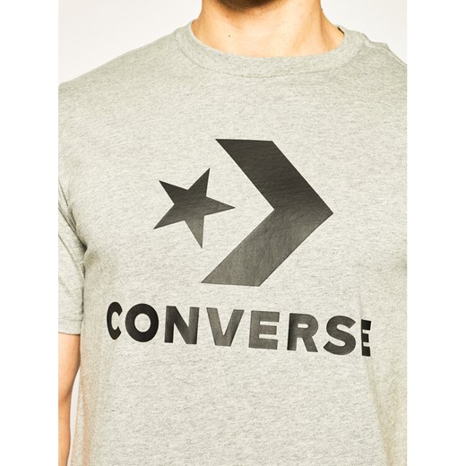 Converse T-Shirt Star Chevron 10018568-A03 Szary Regular Fit Converse S okazja MODIVO