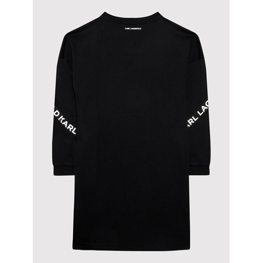 KARL LAGERFELD Sukienka codzienna Z12187 S Czarny Regular Fit Karl Lagerfeld 8Y promocja MODIVO