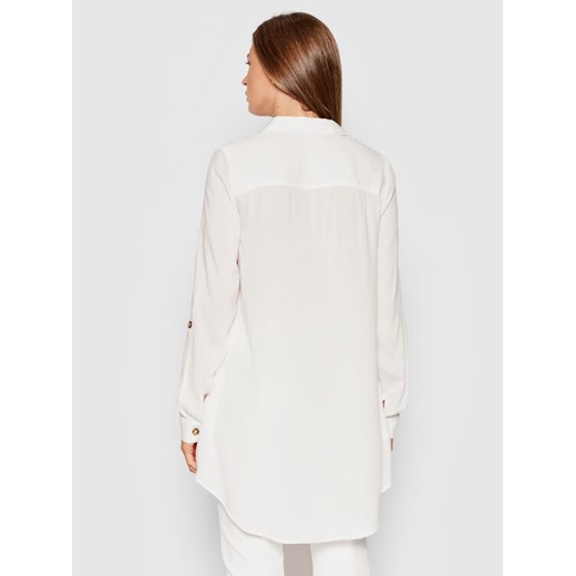 Vero Moda Koszula Bumpy 10255547 Biały Oversize Vero Moda S wyprzedaż MODIVO