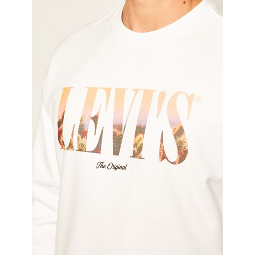 Levi's® Bluza Relaxed T2 Graphic Crew 38712-0000 Biały Relaxed Fit XXL wyprzedaż MODIVO