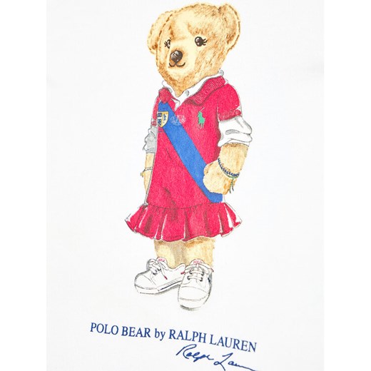 Polo Ralph Lauren T-Shirt Bear 313838265001 Biały Regular Fit Polo Ralph Lauren S wyprzedaż MODIVO