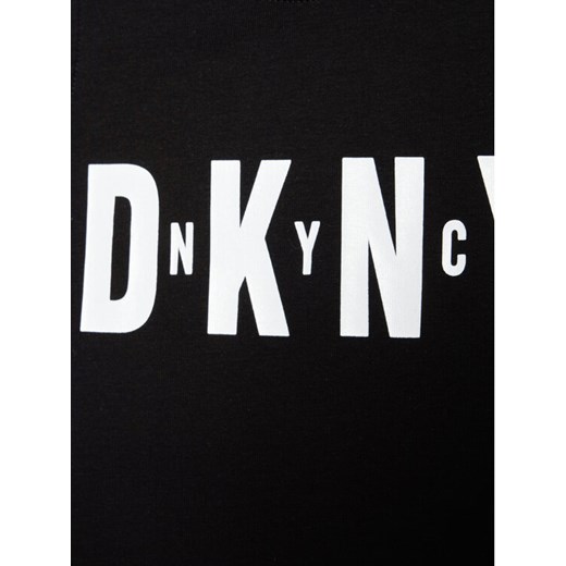 DKNY Top D35R21 S Czarny Regular Fit 6Y okazyjna cena MODIVO