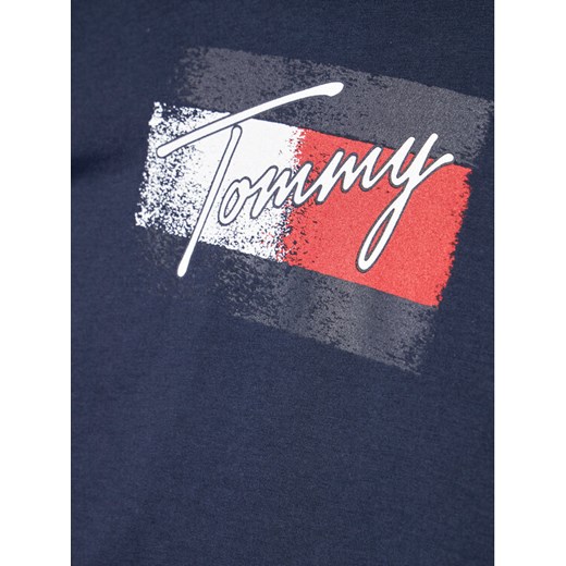 Tommy Hilfiger T-Shirt Flag Print KG0KG05909 D Granatowy Regular Fit Tommy Hilfiger 8Y promocyjna cena MODIVO