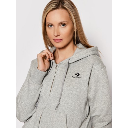 Converse Bluza Foundation 10020862-A03 Szary Regular Fit Converse L okazja MODIVO