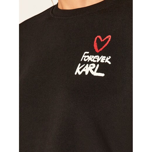 KARL LAGERFELD Bluza Forever 205W1810 Czarny Regular Fit Karl Lagerfeld L okazyjna cena MODIVO