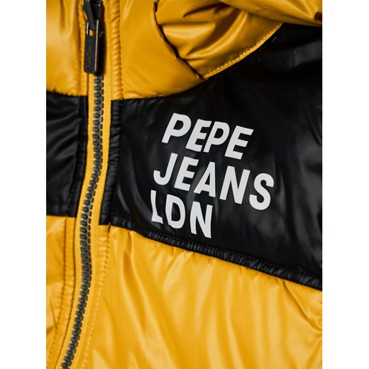 Pepe Jeans Kurtka puchowa Cas PB401013 Żółty Regular Fit Pepe Jeans 4Y okazja MODIVO
