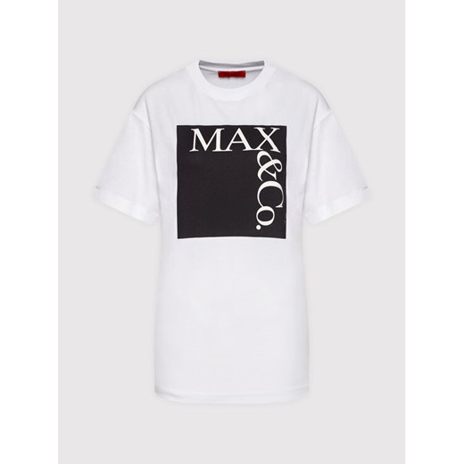 MAX&Co. T-Shirt Tee 49749621 Biały Regular Fit M MODIVO wyprzedaż