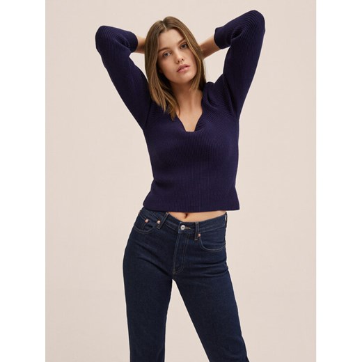 Mango Jeansy Havana 27090953 Granatowy Straight Fit Mango 34 MODIVO
