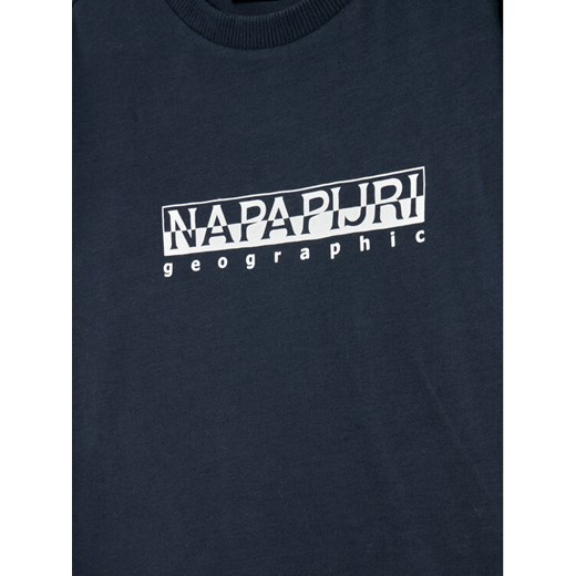 Napapijri T-Shirt S-Box NP0A4FP5 S Granatowy Regular Fit Napapijri 10Y MODIVO promocyjna cena