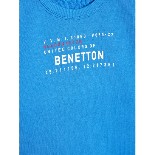 United Colors Of Benetton Bluza 3J68C15B6 Niebieski Regular Fit United Colors Of Benetton 110 wyprzedaż MODIVO