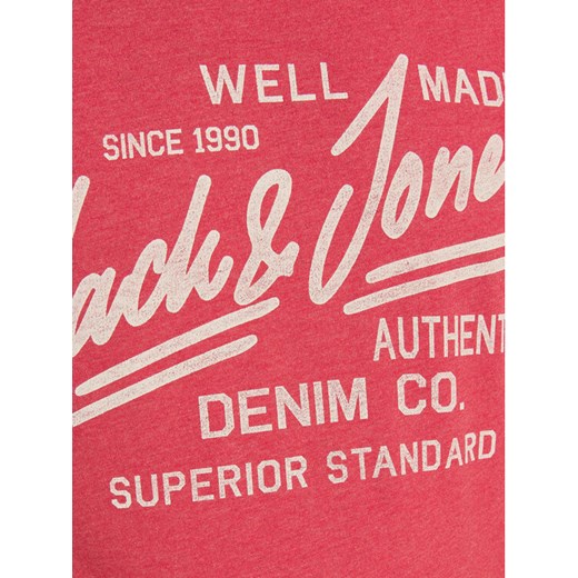Jack&Jones T-Shirt Jeans 12177533 Czerwony Slim Fit S okazyjna cena MODIVO